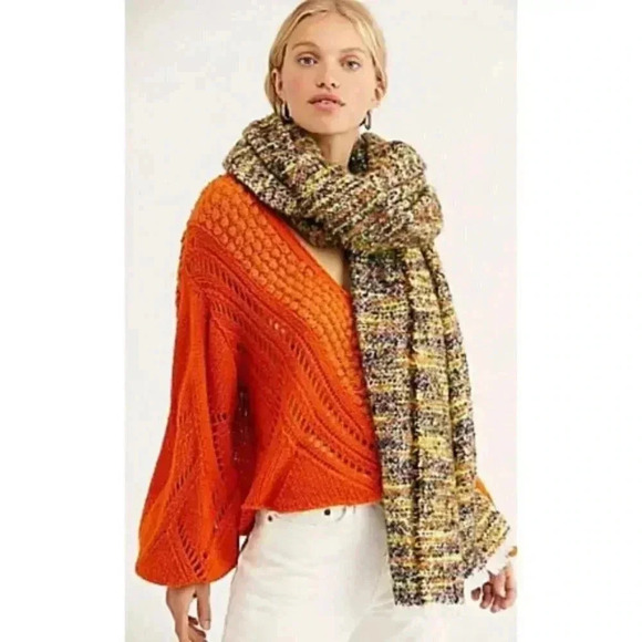Free People Off The Grid Blanket Scarf - Picture 1 of 1